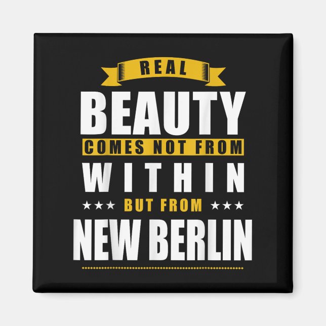 New Berlin - Funny D City Gift  Magnet (Framsidan)