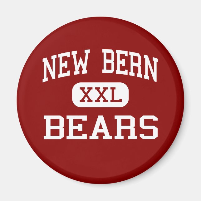 New Bern - Bears - High - New Bern North Carolina Magnet (Framsidan)