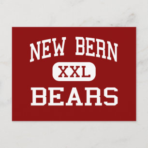 New Bern - Bears - High - New Bern North Carolina Vykort