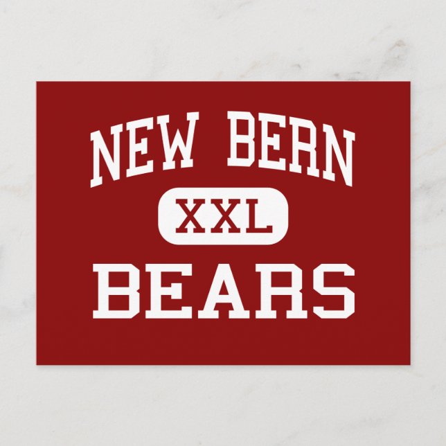 New Bern - Bears - High - New Bern North Carolina Vykort (Framsida)