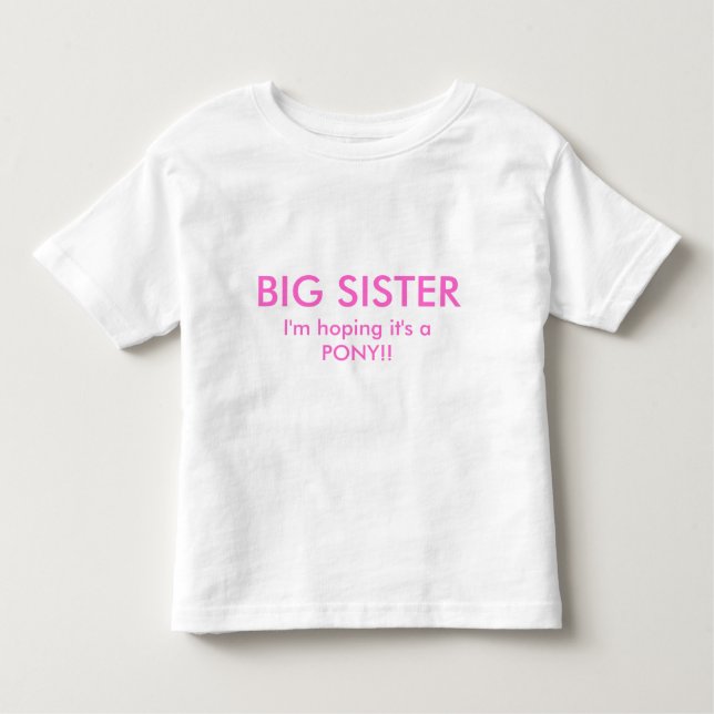 New Big Sister T-Shirt (Framsida)