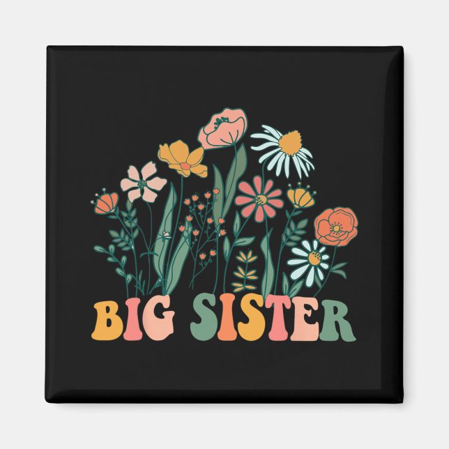 New Big Sister Wildflower First Birthday &amp; Bab Magnet (Framsidan)