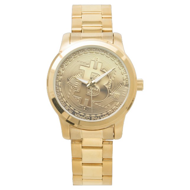 NEW Bitcoin 13.88 Tilt Guld Watch Armbandsur (Framsida)