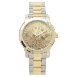 NEW Bitcoin 13,88 Tilt Two Tone Guld SS Watch Armbandsur