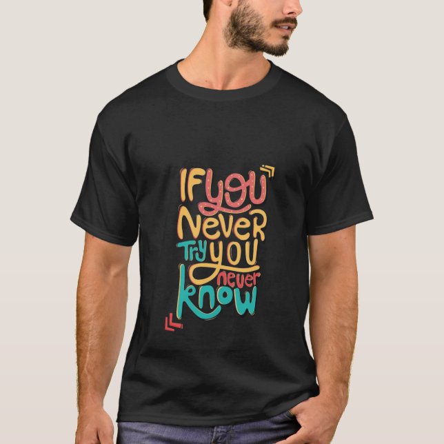 New Black Färg Trendig T-Shirt (Framsida)