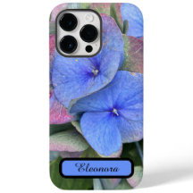 New Blue Hydrangea Flower Photo & Namn iphone case