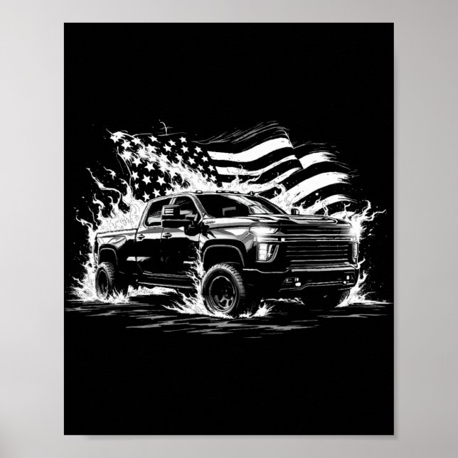 New Body Style Silverado Truck 2500 Crew Cab Patri Poster (Framsidan)