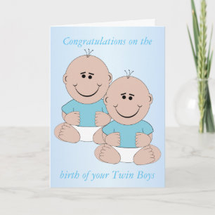New Born Baby Twin Boys Kort