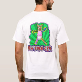 New Born Gear (Llama-bild) - Vit T Shirt