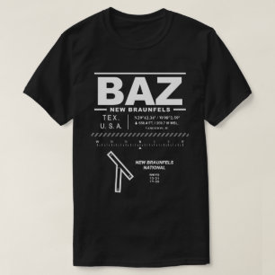 New Braunfels National Airport BAZ USAA T Shirt