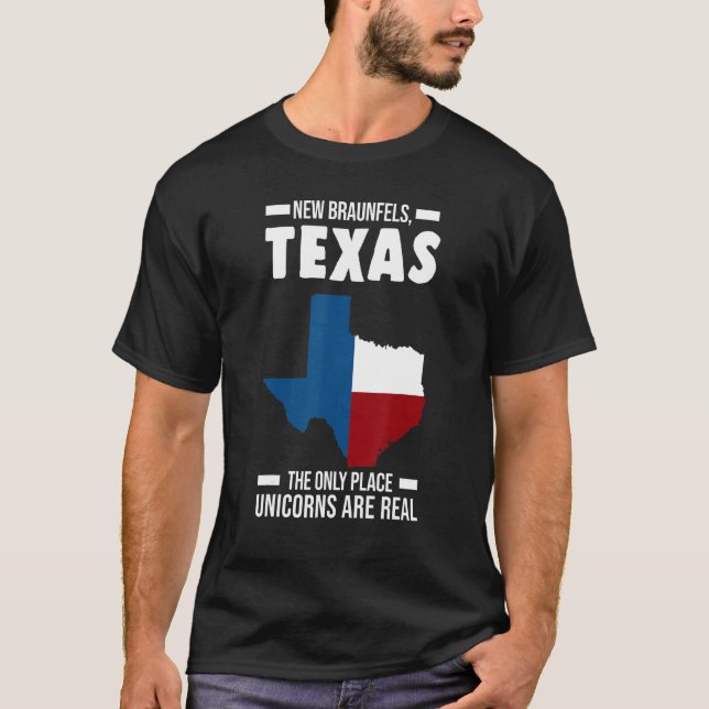 New Braunfels, Texas, USA:s enda delstat T Shirt (Framsida)