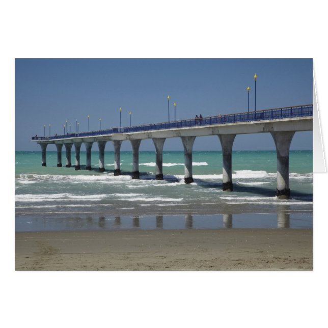 New Brighton Pier, ChristChurch Hälsningskort (Framsidan Horizontal)