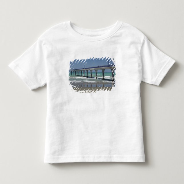 New Brighton Pier, Christchurch Tee Shirt (Framsida)