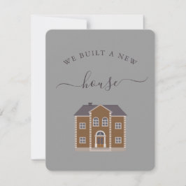 New Brown House Vi Flyttat kungörelsen