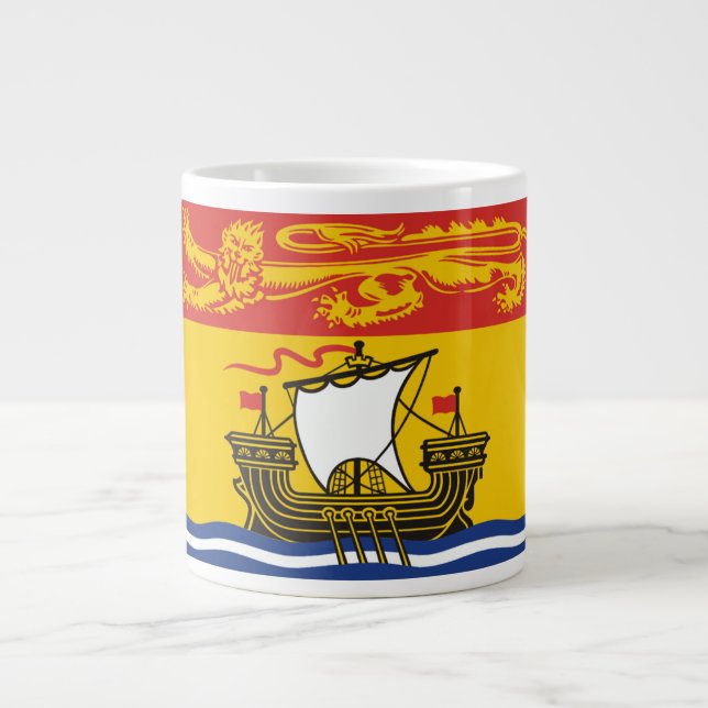 New Brunswick Flagga Jumbo Mugg (Framsidan)