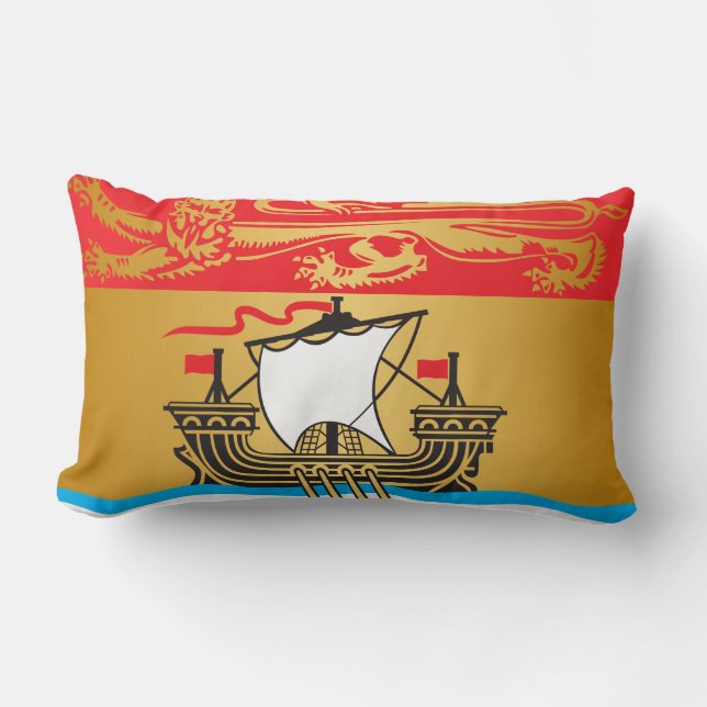 New Brunswick flagga Lumbarkudde (Framsida)