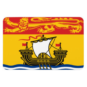 NEW BRUNSWICK flagga Magnet