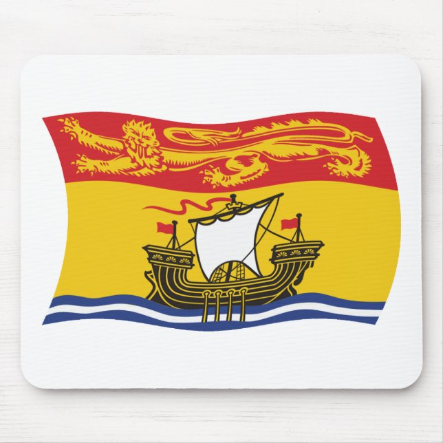 New Brunswick Flagga Mousepad Musmatta (Framsidan)