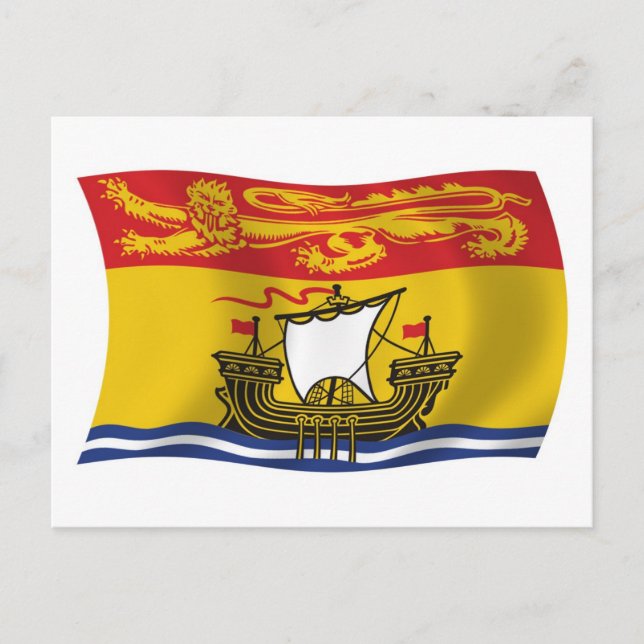 New Brunswick Flagga vykort (Framsida)