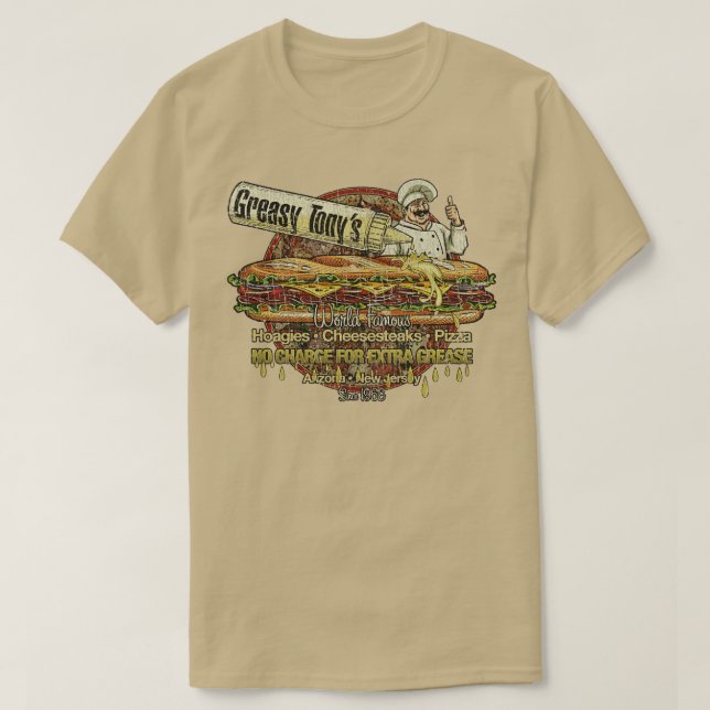 New Brunswick Greasy Tonys 1968 T Shirt (Design framsida)