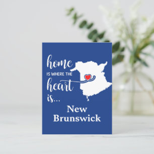 New Brunswick Home är där hjärtat finns Vykort