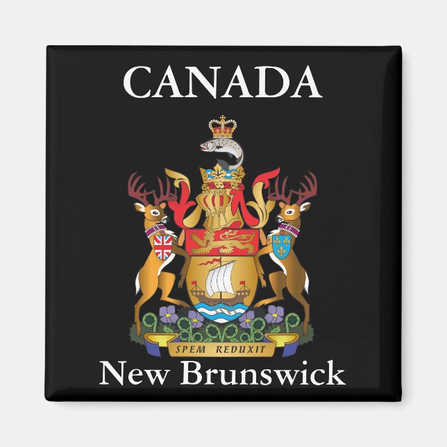 New Brunswick jackar om arm Magnet (Framsidan)