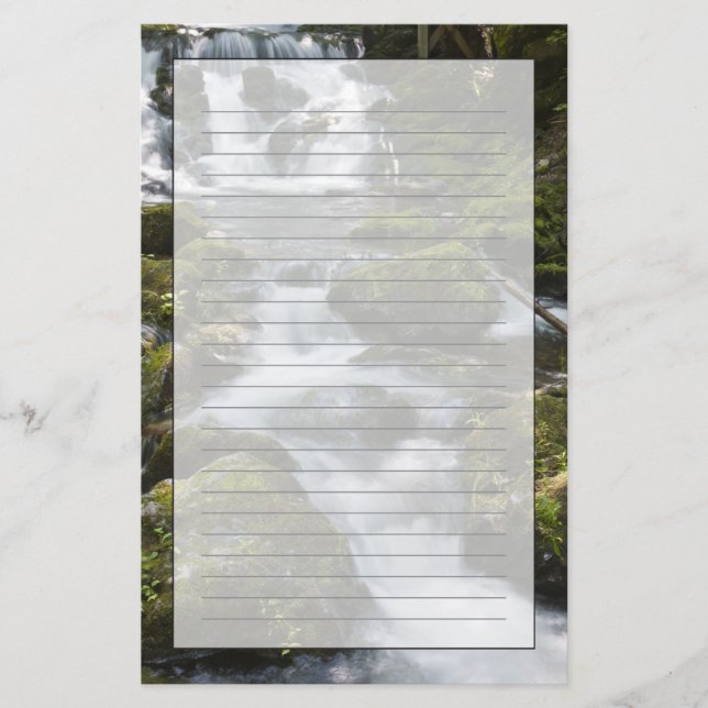 New Brunswick, Kanada. Dickson Falls i Fundy Brevpapper (Framsida)