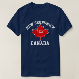 New Brunswick Kanada Est.1867 patriotisk T skjorta Shirt