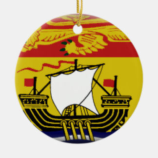 New Brunswick (Kanada) flagga Julgransprydnad Keramik