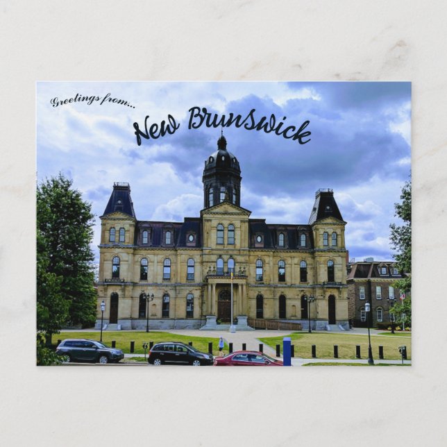 New Brunswick Legislature Fredericton NB Vykort (Framsida)