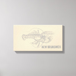 New Brunswick Lobster Canvastryck