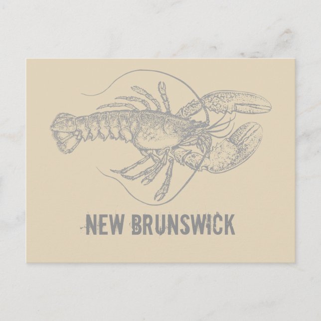 New Brunswick Lobster Vykort (Framsida)