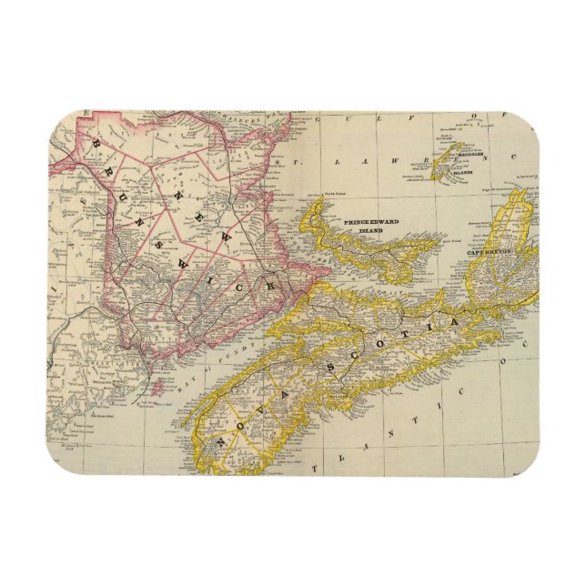 New Brunswick, Nova Scotia Magnet (Horisontell)