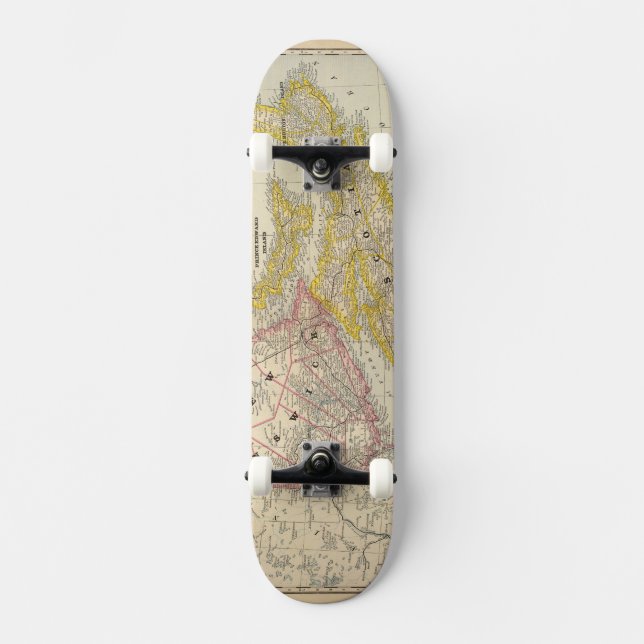 New Brunswick Nova Scotia Mini Skateboard Bräda 18,5 Cm (Framsida)