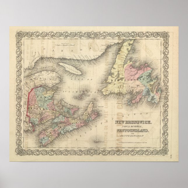 New Brunswick, Nova Scotia, Newfoundland 2 Poster (Framsidan)