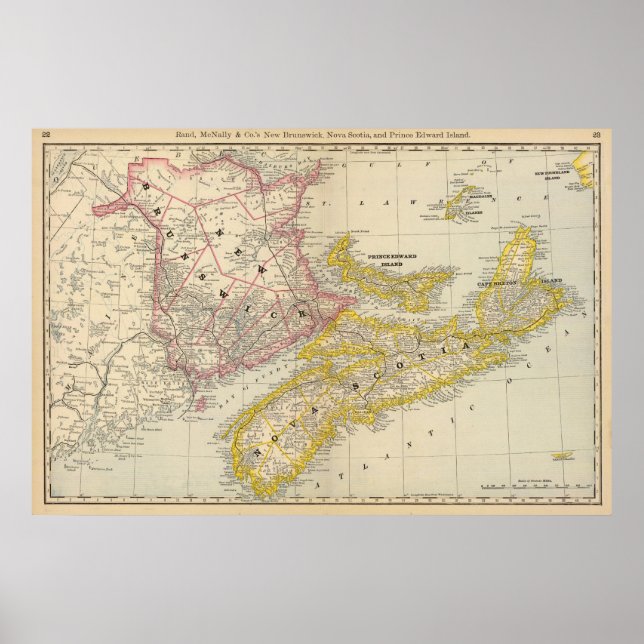 New Brunswick, Nova Scotia Poster (Framsidan)