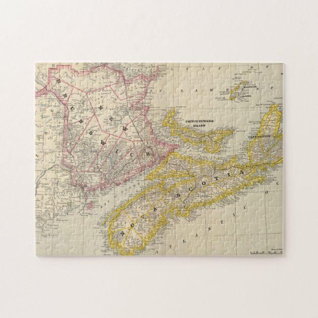 New Brunswick, Nova Scotia Pussel (Horisontell)