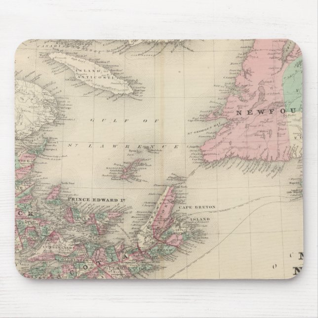 New Brunswick och Nova Scotia Musmatta (Framsidan)