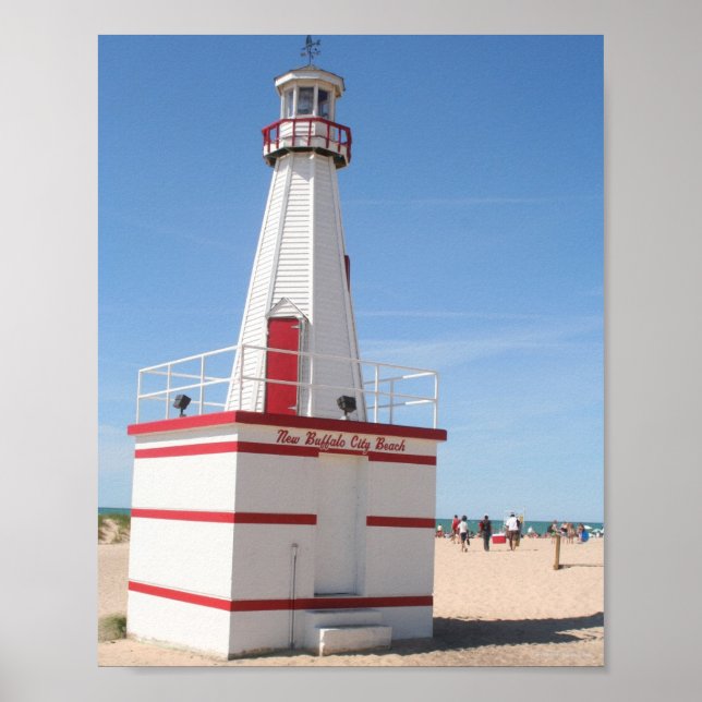New Buffalo Lighthouse Poster (Framsidan)