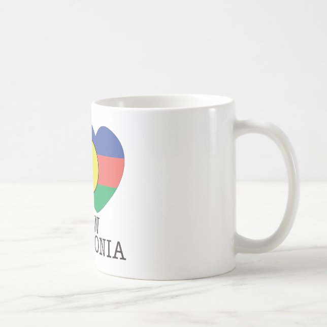 New Caledonia kärlek v2 Kaffemugg (Höger)