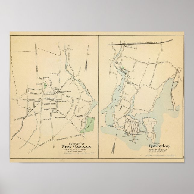 New Canaan, Rowayton Poster (Framsidan)