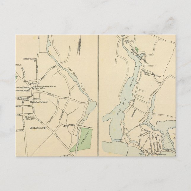 New Canaan, Rowayton Vykort (Framsida)