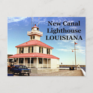 New Canal Lighthouse, Louisiana Postcard Vykort