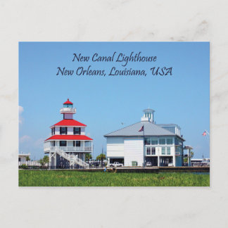New Canal Lighthouse Louisiana Postcard Vykort
