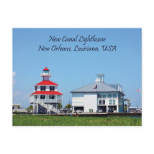 New Canal Lighthouse Louisiana Postcard