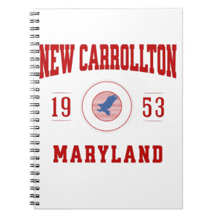 New Carrollton Maryland College Universiteten Stil Anteckningsbok