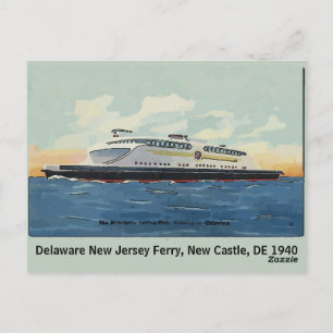 New Castle, DE Old Ferry Vykort