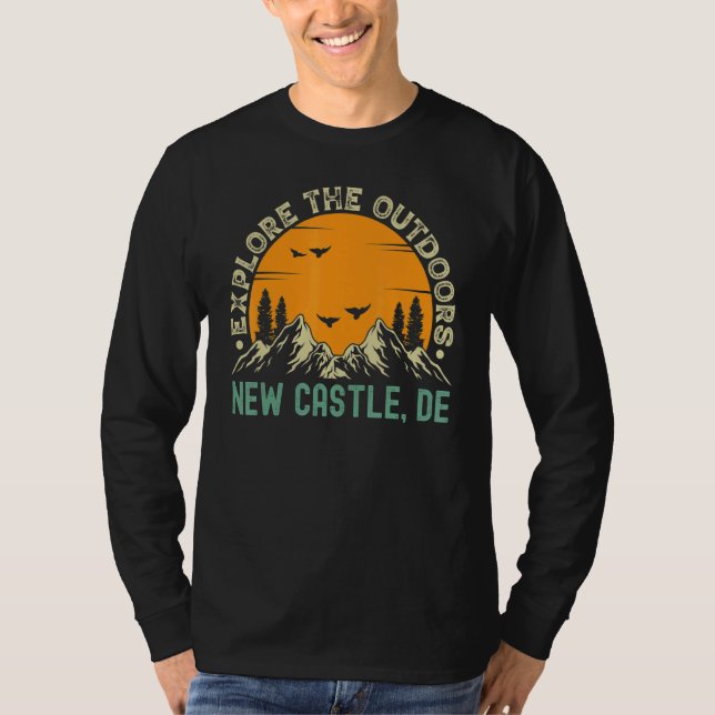 New Castle Delaware  Utforska Friluftsliv T Shirt (Framsida)