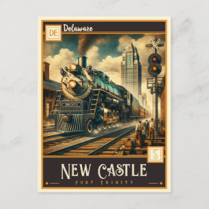 New Castle, Delaware Vintage Vykort