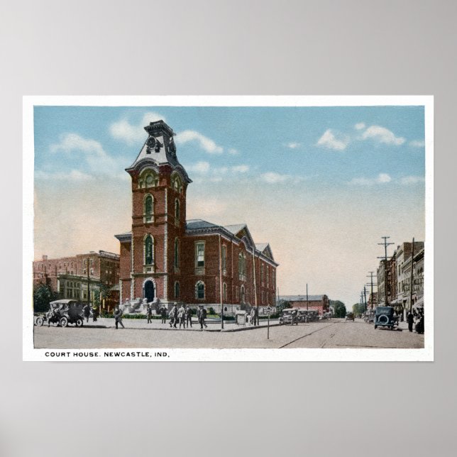New Castle, Indiana Court House Poster (Framsidan)
